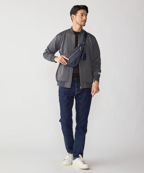 SHIPS（シップス）の「【WEB限定】SHIPS: 合成皮革 ティアーズルック ワンショルダー バッグ（ボディバッグ/ウエストポーチ・メンズ・キャメル/ブラック/ネイビー・ONE SIZE）」の12枚目の写真