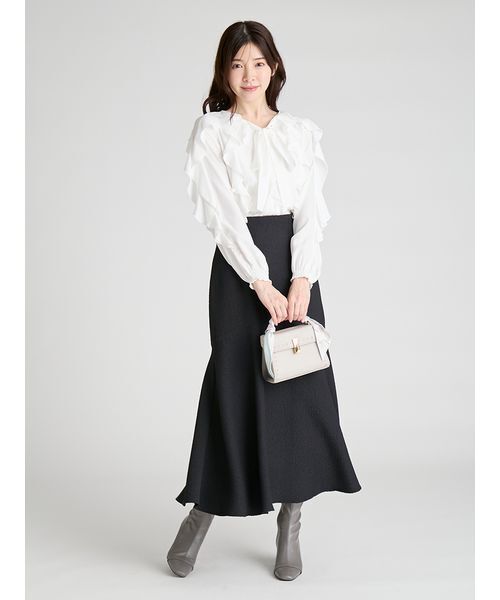 CELFORD(セルフォード)の「ラッフルブラウス(シャツ/ブラウス・レディース・サックスブルー/マルチ/オフホワイト・36/38)」の13枚目の写真