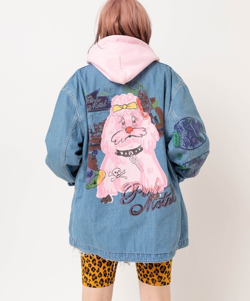 RNA（アールエヌエー）の「J2172 PINK MOTEL カバーオールジャケット（カバーオール・レディース・ライトインディゴブルー・MEDIUM）」の4枚目の写真