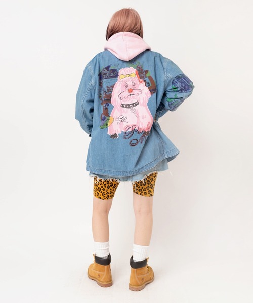 RNA（アールエヌエー）の「J2172 PINK MOTEL カバーオールジャケット（カバーオール・レディース・ライトインディゴブルー・MEDIUM）」の9枚目の写真