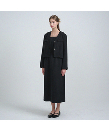 MICANE（ミケーネ）の「Shina Tweed Jacket and Dress Set（ワンピース）」