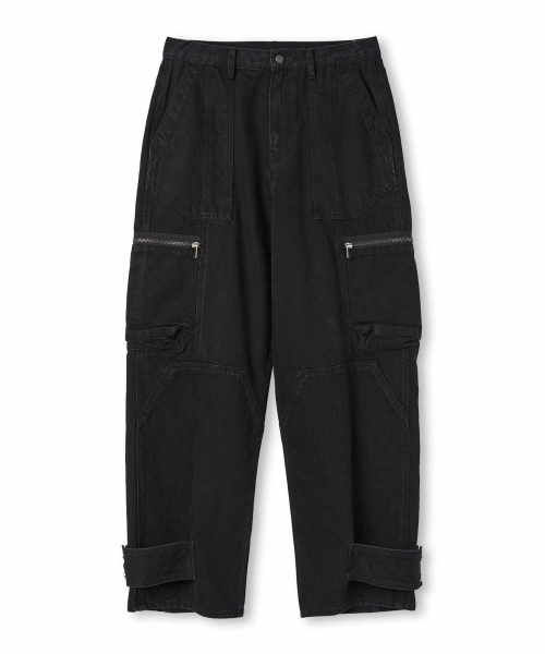 WMC（ダブリューエムシー）の「アジャストカーゴデニム_BLACK（デニムパンツ・メンズ・ブラック・30(M)/32(L)/36(XL)）」の2枚目の写真