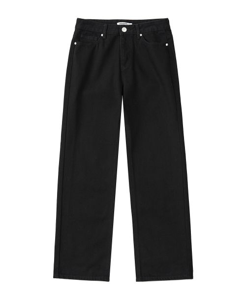 EXCONTAINER(エックスコンテナ)の「WIDE DENIM PANTS (BLACK)(デニムパンツ・メンズ・その他・MEDIUM/LARGE/X-LARGE/X-SMALL/SMALL)」の1枚目の写真