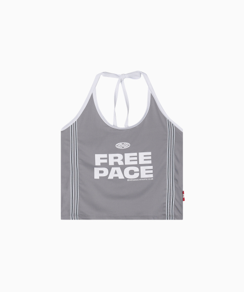 MENASOO(ミナス)の「Cool Span Sporty Halter Neck_Gray(Tシャツ/カットソー・レディース・ライトグレー・F)」の9枚目の写真