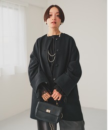 PUAL CE CIN（ピュアルセシン）の「ノーカラーコート（ノーカラーコート）」