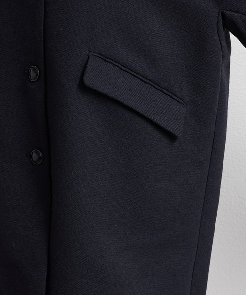 PUAL CE CIN（ピュアルセシン）の「ノーカラーコート（ノーカラーコート・レディース・ベージュ/ネイビー・FREE）」の7枚目の写真