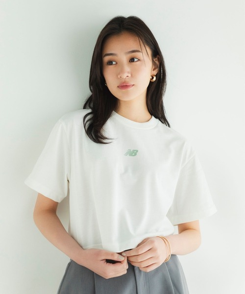 NEW BALANCE(ニューバランス)の「グラフィックTシャツ(Tシャツ/カットソー・レディース・ブラック/オフホワイト/セージグリーン・SMALL/MEDIUM/LARGE/X-LARGE)」の14枚目の写真