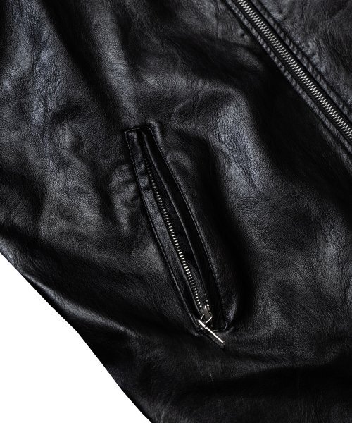VASTIC(バスティック)の「ノーカラーウェスタンレザージャケット_ブラック(ライダースジャケット・メンズ・その他・MEDIUM/LARGE)」の6枚目の写真