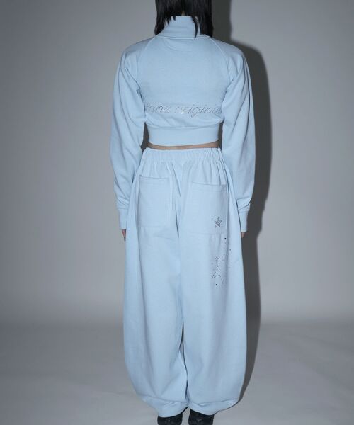 sqnz（エスキュンズ）】sqnz glitter sweat pants / グリッター