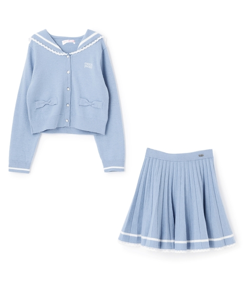 セール】セーラーニット セットアップ（セットアップ）｜mezzo piano