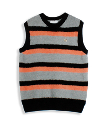 snuzy（スナジー）の「Lee-Tactel Vest Stripe Orange (Sustainable)（ベスト）」