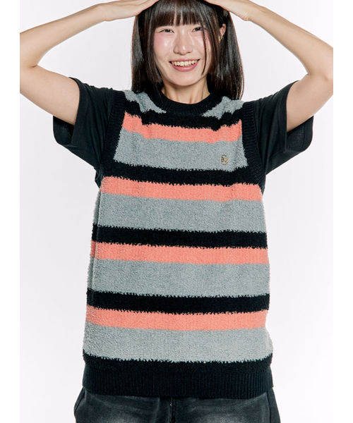 snuzy（スナジー）の「リ-タックテルベストストライプオレンジ（サステイナブル）（ベスト・レディース・その他・MEDIUM/LARGE/X-LARGE）」の3枚目の写真