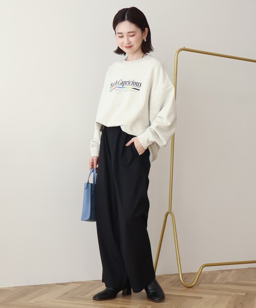 AMERICAN HOLIC（アメリカンホリック）の「【イージーケア】ベイカーリラックスパンツ（その他パンツ・レディース・グレー系その他2/ベージュ/ブラック・L/M/S）」の4枚目の写真