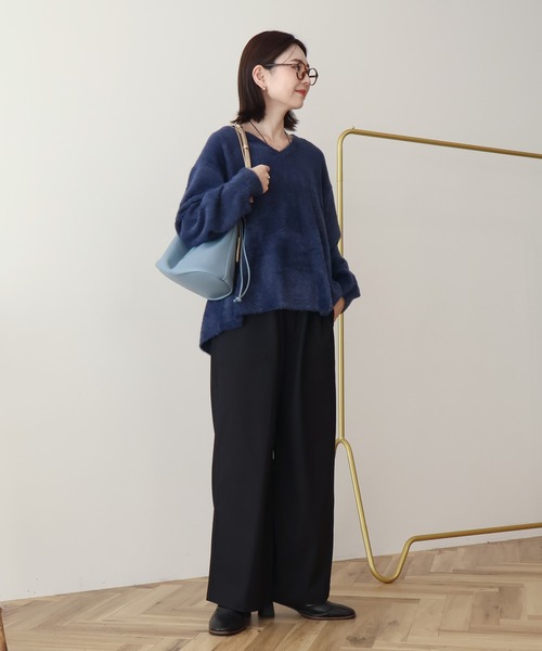 AMERICAN HOLIC（アメリカンホリック）の「【イージーケア】ベイカーリラックスパンツ（その他パンツ・レディース・グレー系その他2/ベージュ/ブラック・L/M/S）」の6枚目の写真