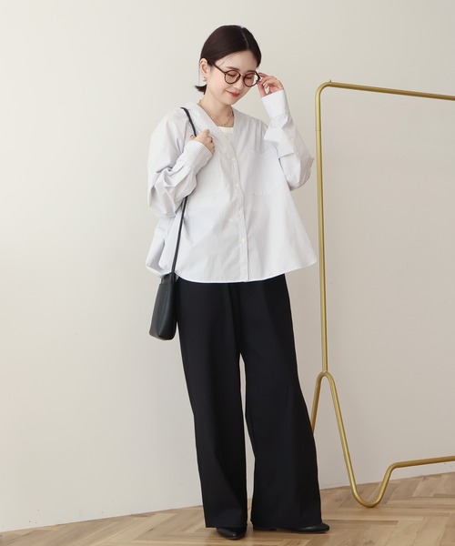 AMERICAN HOLIC（アメリカンホリック）の「【イージーケア】ベイカーリラックスパンツ（その他パンツ・レディース・グレー系その他2/ベージュ/ブラック・L/M/S）」の12枚目の写真