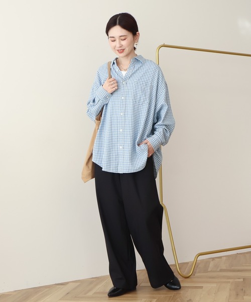 AMERICAN HOLIC（アメリカンホリック）の「【イージーケア】ベイカーリラックスパンツ（その他パンツ・レディース・グレー系その他2/ベージュ/ブラック・L/M/S）」の14枚目の写真