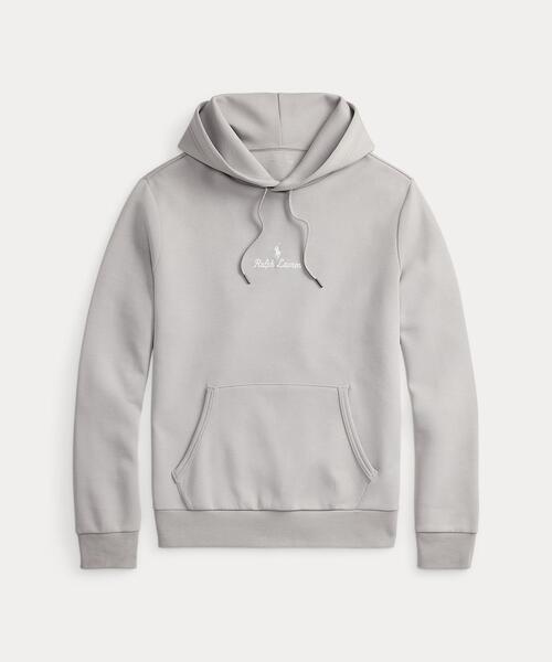ポロ　ラルフローレン ダブルニットパーカー フーディ グレー メンズ L ロゴ ダブルニット フーディ（パーカー）｜POLO RALPH LAUREN（ポロ
