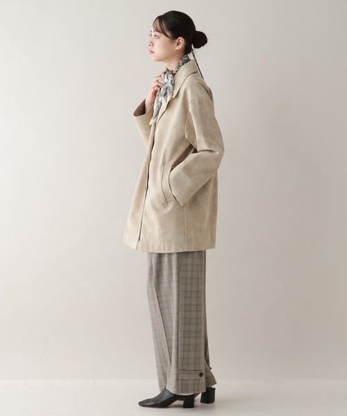 RAGEBLUE（レイジブルー）の「裾デザイン2タックワイドスラックス（スラックス・レディース・ブラウン/ベージュ系2/ブラック系9・FREE）」の8枚目の写真