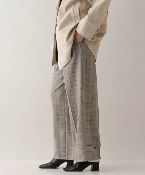 RAGEBLUE（レイジブルー）の「裾デザイン2タックワイドスラックス（スラックス・レディース・ブラウン/ベージュ系2/ブラック系9・FREE）」の9枚目の写真