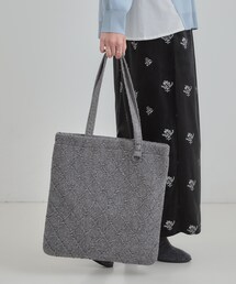 SHOO・LA・RUE（シューラルー）の「ラメ格子柄スクエアトートバッグ（トートバッグ・レディース）」