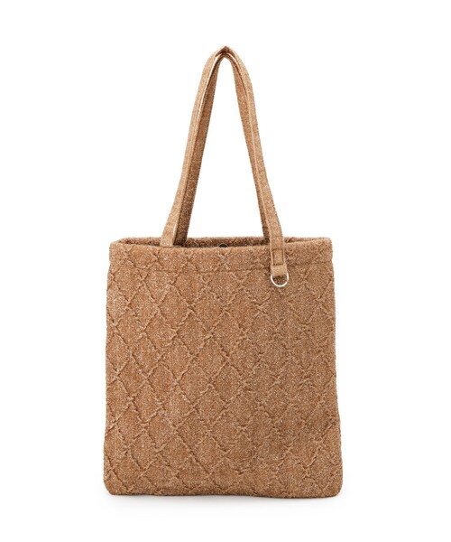 SHOO・LA・RUE（シューラルー）の「ラメ格子柄スクエアトートバッグ（トートバッグ・レディース・グレー/ブラウン系その他/ライトベージュ・00）」の11枚目の写真