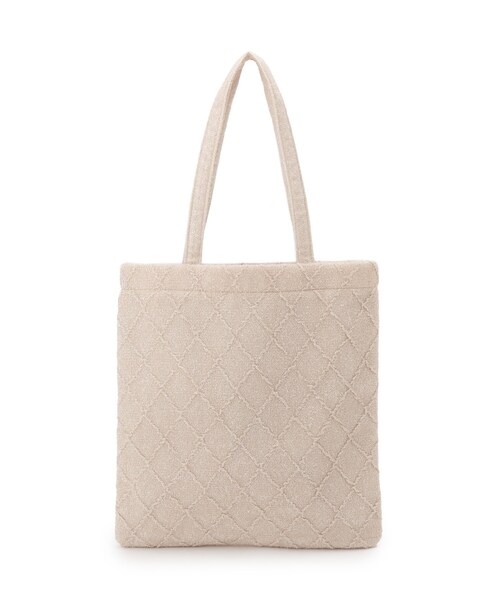 SHOO・LA・RUE（シューラルー）の「ラメ格子柄スクエアトートバッグ（トートバッグ・レディース・グレー/ブラウン系その他/ライトベージュ・00）」の14枚目の写真