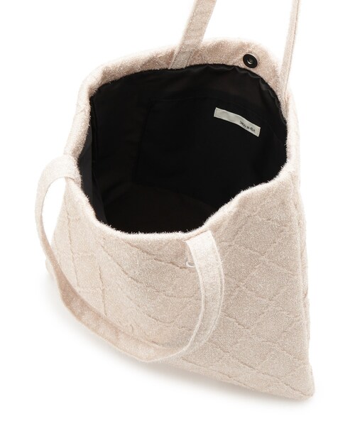 SHOO・LA・RUE（シューラルー）の「ラメ格子柄スクエアトートバッグ（トートバッグ・レディース・グレー/ブラウン系その他/ライトベージュ・00）」の16枚目の写真