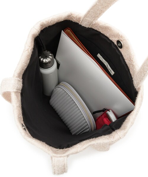 SHOO・LA・RUE（シューラルー）の「ラメ格子柄スクエアトートバッグ（トートバッグ・レディース・グレー/ブラウン系その他/ライトベージュ・00）」の19枚目の写真