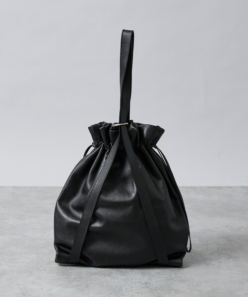 YArKA(ヤーカ)の「【YArKA/ヤーカ】drawstring shoulder & backpack / 巾着2wayナップサック/Y2508ARB70(ショルダーバッグ・メンズ・ブラック・フリー)」の9枚目の写真