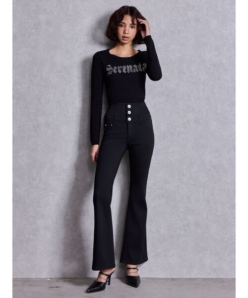 GYDA（ジェイダ）の「Serenata bijouニットトップス（ニット/セーター・レディース・ピンク/ブラック/オフホワイト・FREE）」の18枚目の写真