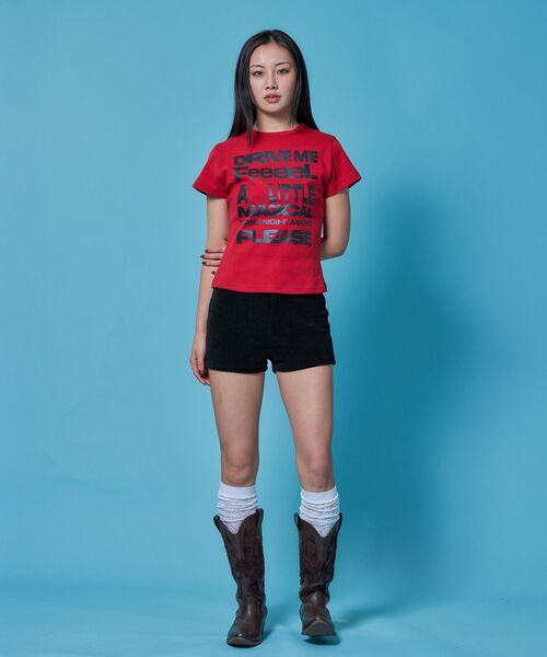 SEQUENZ(シークエンズ)の「※WEB限定 / メッセージプリント /ビックロゴコンパクトT / sqnz message pt compact tee(Tシャツ/カットソー・レディース・レッド/ホワイト/その他1/ブラウン/ブラック・MEDIUM/SMALL/LARGE)」の22枚目の写真