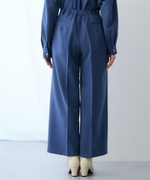 7days Life Styling（セブンデイズライフスタイリング）の「シャンブレータックワイドパンツ＜大きいサイズ有＞（その他パンツ・レディース・グレー系/ネイビー系・3L/LL/L/M）」の16枚目の写真