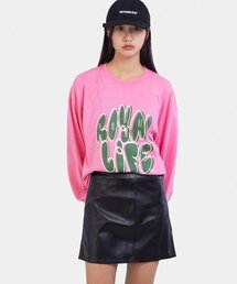 ROYALLIFE（ロイヤルライフ）の「RLLR3002 タギングロゴロングスリーブ - ピンク（Tシャツ/カットソー）」