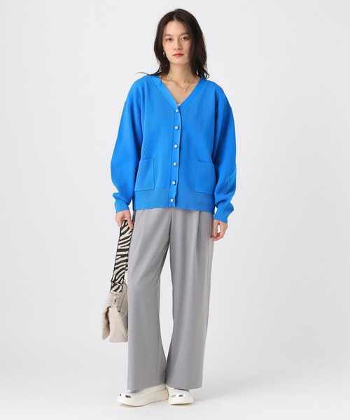 Elura（エルーラ）の「パールボタンリブカーディガン/655087（カーディガン/ボレロ・レディース・ネイビー/ホワイト/キャメル/ブルー・FREE）」の11枚目の写真