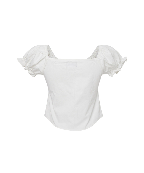 BABLETWO(ビーエイブルトゥー)の「noa shirring blouse-white(Tシャツ/カットソー・レディース・その他・ONE SIZE)」の7枚目の写真