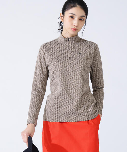 MASTER BUNNY EDITION(マスターバニーエディション)の「幾何柄起毛ジャガード(Tシャツ/カットソー・レディース・ベージュ/ホワイト・LARGE/SMALL/MEDIUM)」の12枚目の写真