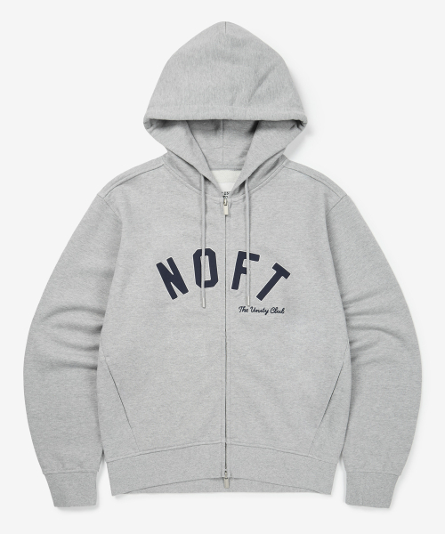 NOFT オールデイ フードジップアップ [メランジグレー]（パーカー