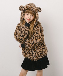 URBAN CHERRY | レオパードクマ耳ファーパーカー(パーカー)