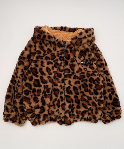 URBAN CHERRY（アーバンチェリー）の「レオパードクマ耳ファーパーカー（パーカー・キッズ・ブラウン・130cm/120cm/110cm）」の8枚目の写真