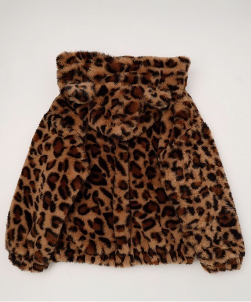URBAN CHERRY（アーバンチェリー）の「レオパードクマ耳ファーパーカー（パーカー・キッズ・ブラウン・130cm/120cm/110cm）」の9枚目の写真