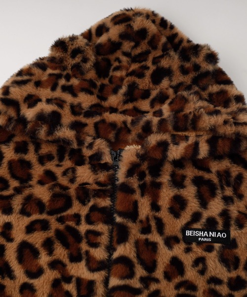 URBAN CHERRY（アーバンチェリー）の「レオパードクマ耳ファーパーカー（パーカー・キッズ・ブラウン・130cm/120cm/110cm）」の15枚目の写真