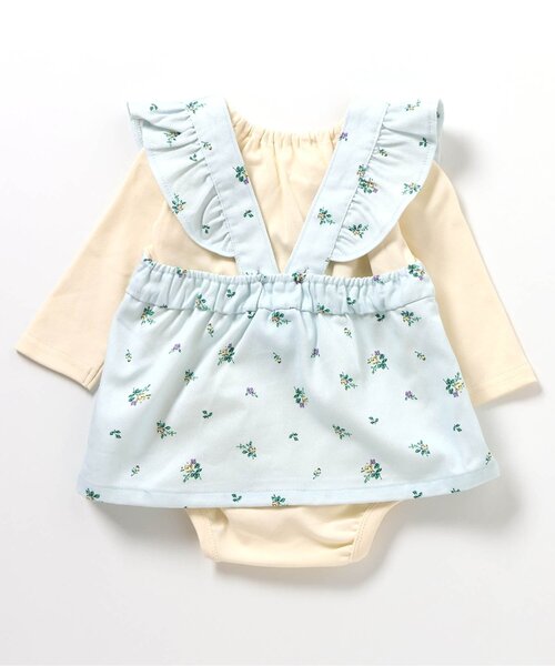apres les cours(アプレレクール)の「小花柄肩フリルジャンスカ+ボディースーツセット(その他ベビーウェア・キッズ・アイボリー/ミント・80/70)」の17枚目の写真