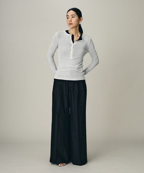 Chaos（カオス）の「Chaos(カオス)/ ◆WHY NOT NOW◆ ローワヘンリープルオーバー（Tシャツ/カットソー・レディース・ダークネイビー/ライトグレー/ホワイト・FREE）」の22枚目の写真