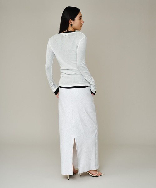 Chaos（カオス）の「Chaos(カオス)/ ◆WHY NOT NOW◆ ローワヘンリープルオーバー（Tシャツ/カットソー・レディース・ダークネイビー/ライトグレー/ホワイト・FREE）」の10枚目の写真