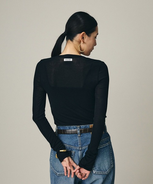 Chaos（カオス）の「Chaos(カオス)/ ◆WHY NOT NOW◆ ローワヘンリープルオーバー（Tシャツ/カットソー・レディース・ダークネイビー/ライトグレー/ホワイト・FREE）」の20枚目の写真