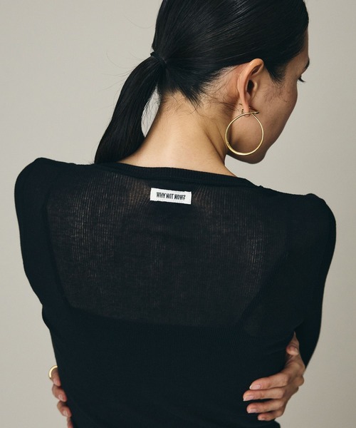 Chaos（カオス）の「Chaos(カオス)/ ◆WHY NOT NOW◆ ローワヘンリープルオーバー（Tシャツ/カットソー・レディース・ダークネイビー/ライトグレー/ホワイト・FREE）」の21枚目の写真