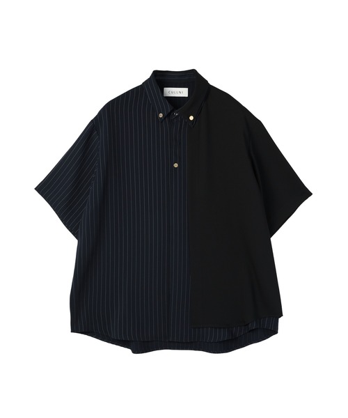 Double Cloth Layered Bi-Color Short Sleeve Shirt（シャツ/ブラウス