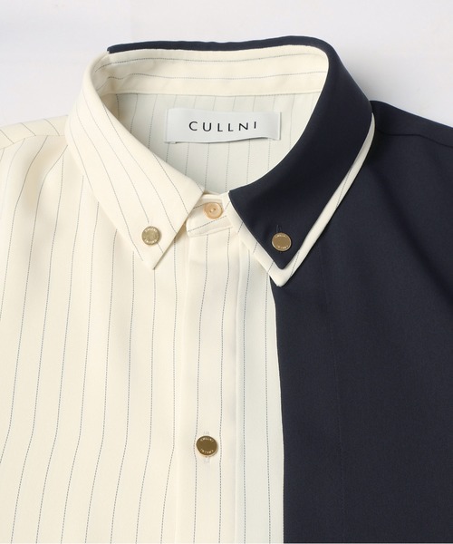 Double Cloth Layered Bi-Color Short Sleeve Shirt（シャツ/ブラウス