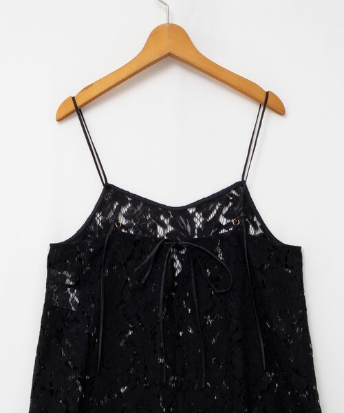 NOLLEY’S（ノーリーズ）の「ウォッシャブルレースビスチェ（キャミソール・レディース・ホワイト/ブラック・38）」の6枚目の写真