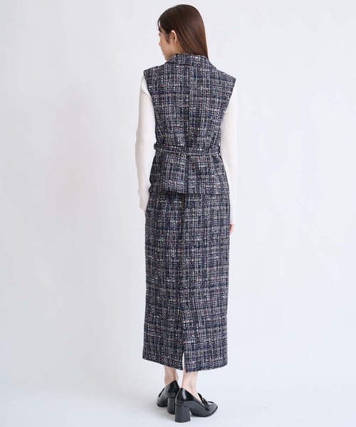 NOELA（ノエラ）の「ツイードナロースカート（スカート・レディース・ブラック/ネイビー/ベージュ・S/M）」の12枚目の写真